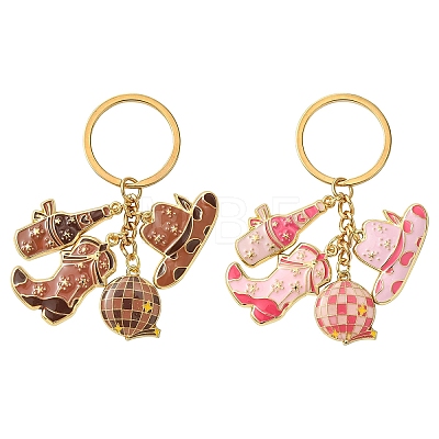Cowboy Style Alloy Enamel Keychain KEYC-YW00148-01-1