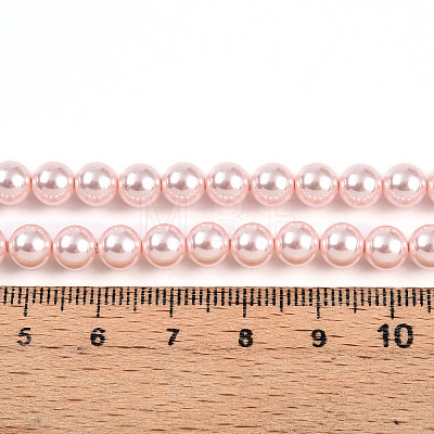 Baking Paint Pearlized Glass Pearl Bead Strands X-HY-N002-6mm-A10-1