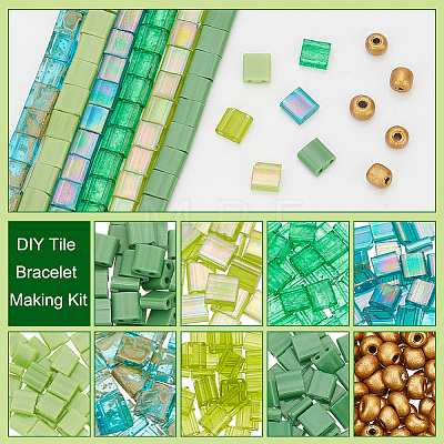  DIY Tile Bracelet Making Kit DIY-NB0009-76-1