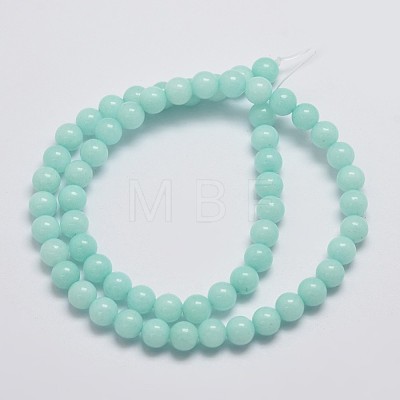 Natural Malaysia Jade Beads Strands X-G-A146-6mm-B07-1