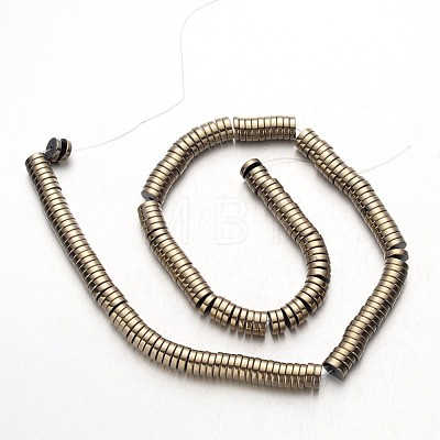 Electroplate Non-magnetic Synthetic Hematite Beads Strands X-G-F300-17C-06-1
