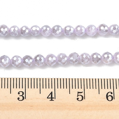 Electroplate Glass Beads Strands EGLA-B013-01A-PL01-1