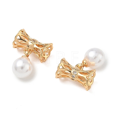 SHEGRACE Brass Micro Pave Cubic Zirconia Tube Beads XGRQ4G741-698G-1