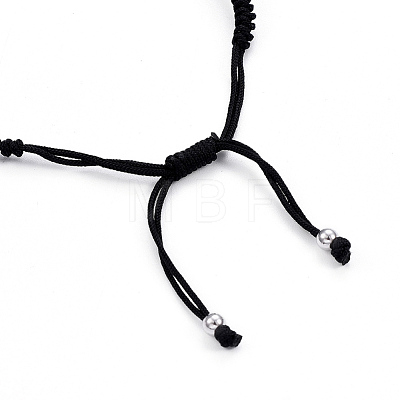 Adjustable Nylon Cord Braided Bead Bracelets BJEW-L640-05P-1