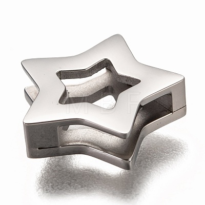304 Stainless Steel Slide Charms STAS-P270-22P-1