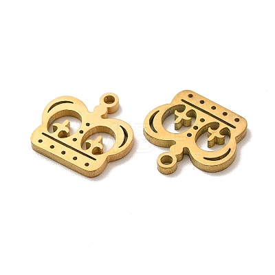 Ion Plating(IP) 304 Stainless Steel Charms STAS-M089-46G-1