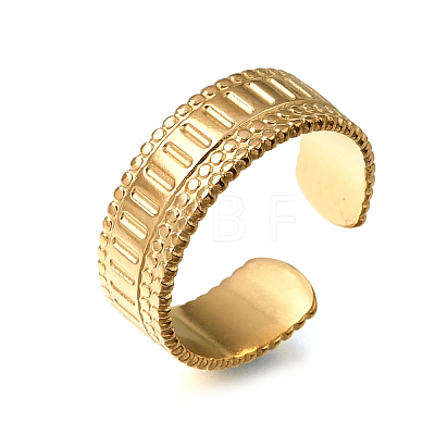 304 Stainless Steel Cuff Open Rings SA-CBAB727-01G-1