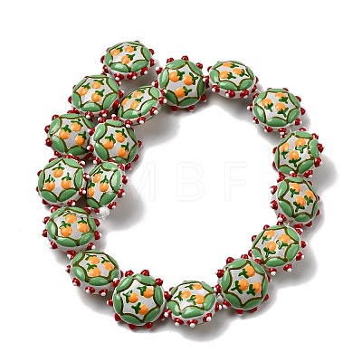 Baking Paint Glass Enamel Beads LAMP-K039-34C-1
