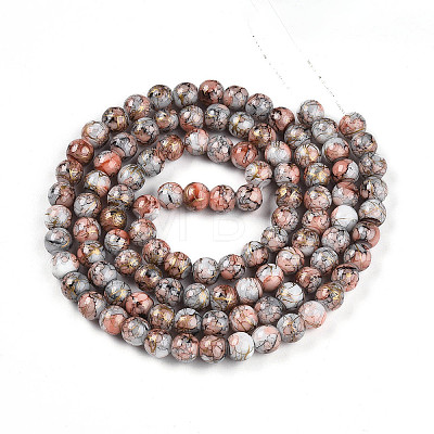 Baking Paint Glass Beads X1-DGLA-N003-8mm-B05-1