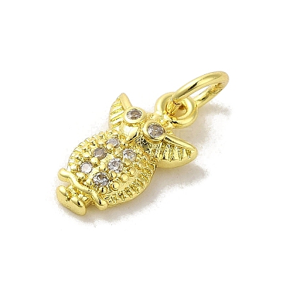 Brass Micro Pave Cubic Zirconia Charms KK-M283-24B-01-1