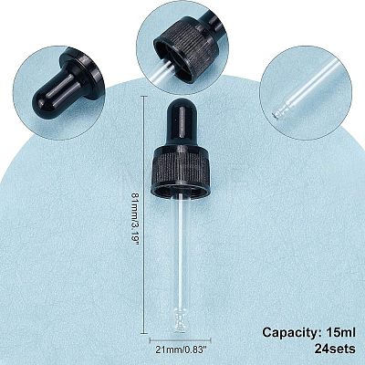 Straight Tip Glass Droppers MRMJ-FH0001-07-1