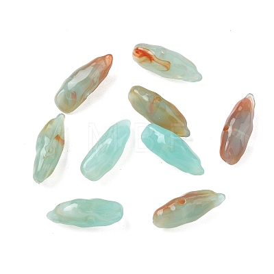 Two Tone Imitation Gemstone Style Acrylic Beads AC-CBA6852-01L-1