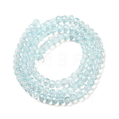 Transparent Baking Paint Glass Beads Strands DGLA-A034-T4mm-D06-1