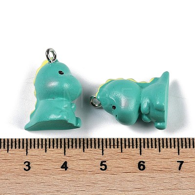 Opaque Resin Pendants RESI-D074-01B-1