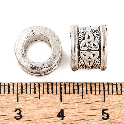 Tibetan Style Zinc Alloy Beads X-TIBEB-R063-011AS-RS-1