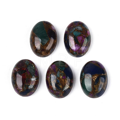 Dyed Synthetic Gemstone Cabochons G-T144-79C-1