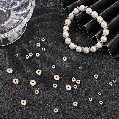 150Pcs 5 Style Brass Beads KK-BBC0004-17-1