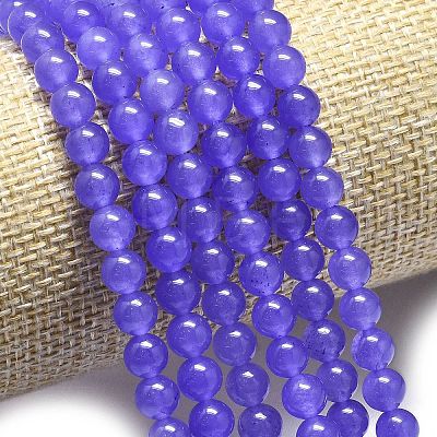 Natural Malaysia Jade Beads Strands G-L645-C01-6mm-06-1
