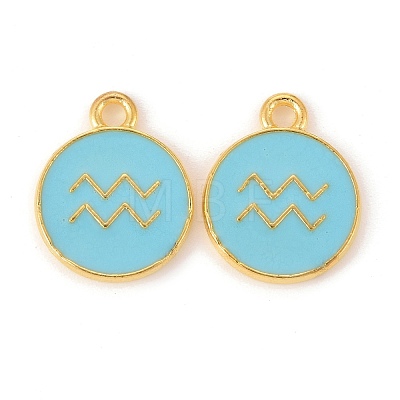 Alloy Enamel Pendants ENAM-S124-01B-16J-1