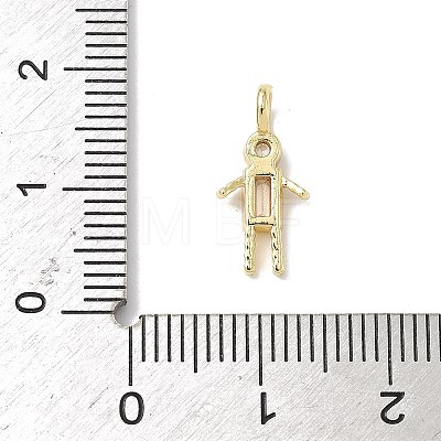 Brass Micro Pave Cubic Zirconia Pendants ZIRC-I356-17G-A04-1