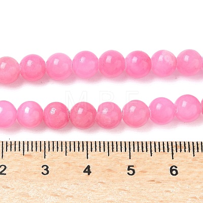 Natural Mashan Jade Round Beads Strands G-D263-6mm-XS34-1
