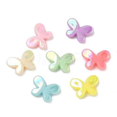 UV Plating Opaque Acrylic Beads SACR-F016-04-1
