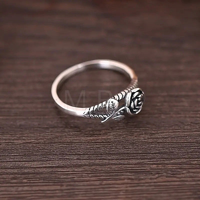 Alloy Rose Finger Rings WG6B24B-05-1