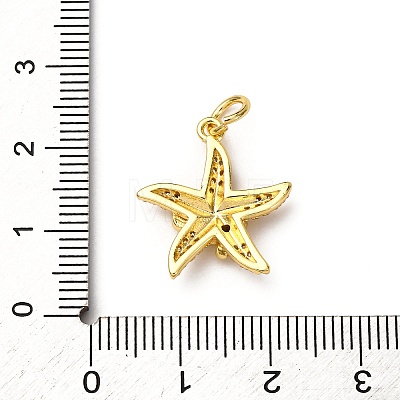 Brass Micro Pave Cubic Zirconia Pendants KK-A265-10B-02G-1