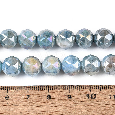 Anti-Tarnish Electroplate Glass Beads Strands GLAA-N010-10mm-17-1