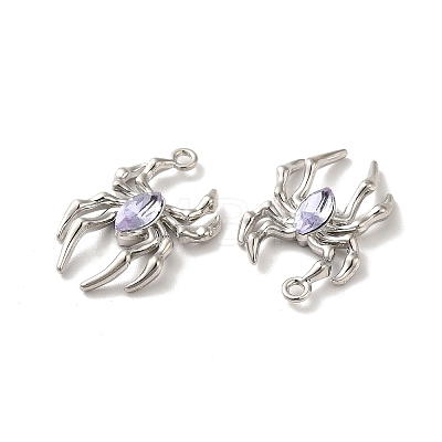 Glass Spider Pendant PALLOY-K001-067P-04-1