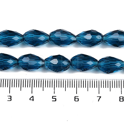 Transparent Glass Beads Strands X-EGLA-N013-T10mm-D25-1