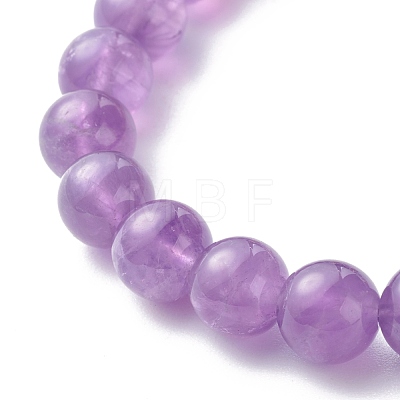 Natural Mixed Stone Round Beads Stretch Bracelets BJEW-JB06606-1