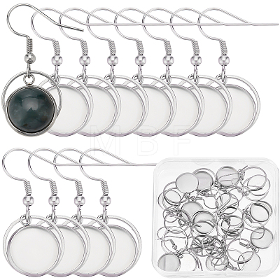 20Pcs 304 Stainless Steel Earring Hooks STAS-SC0003-87-1