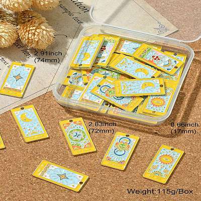30Pcs 6 Styles Alloy Enamel Pendants ENAM-CJ0005-73-1