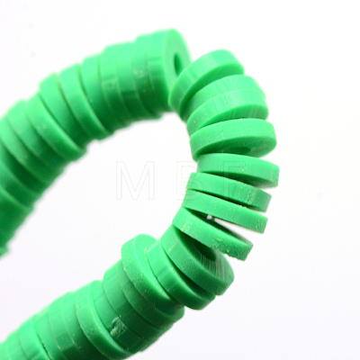 Eco-Friendly Handmade Polymer Clay Beads X-CLAY-R067-3.0mm-06-1
