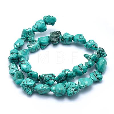 Natural Magnesite Beads Strands TURQ-G148-18B-1