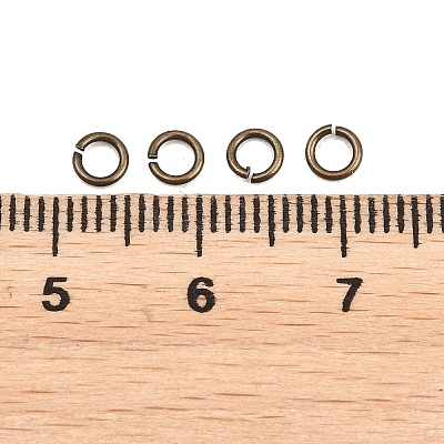 Brass Open Jump Rings KK-NH0012-01A-AB-1