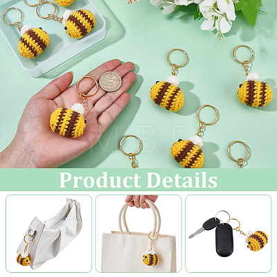 9Pcs Cotton Keychain KEYC-ME00022-1