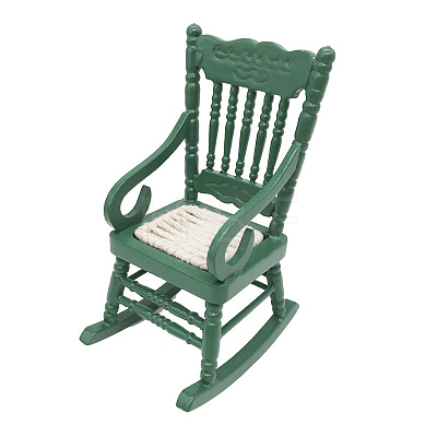 Wooden Rocking Chair with Armrests Model MIMO-PW0003-006C-1