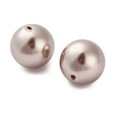 Baking Painted Pearlized Glass Pearl Round Beads HY-Q001-02C-02-1