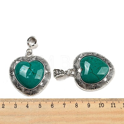 Synthetic Turquoise Dyed Pendants G-H308-02AS-02-1