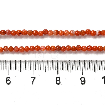 Natural South Red Agate Beads Strands G-B090-A04-01-1