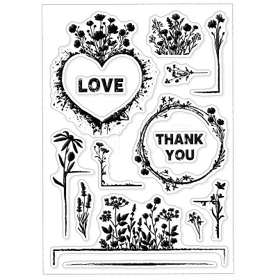 Custom PVC Plastic Clear Stamps DIY-WH0618-0102-1