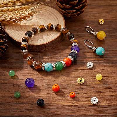 7 Chakra Bracelet DIY Making Kits DIY-SZ0006-32-1
