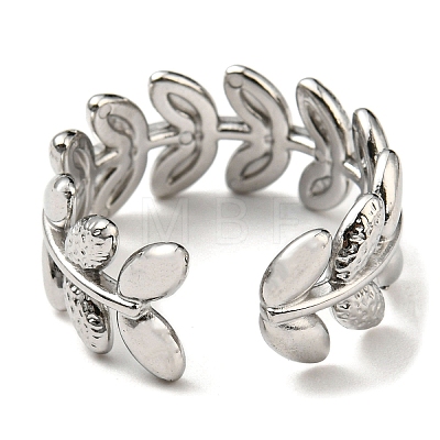 Non-Tarnish 304 Stainless Steel Cuff Rings RJEW-E076-02P-1