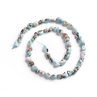 Natural Larimar Beads Strands X-G-D0002-B38-1
