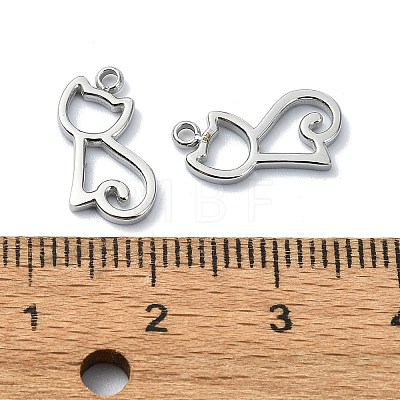 304 Stainless Steel Charms STAS-L022-358P-1
