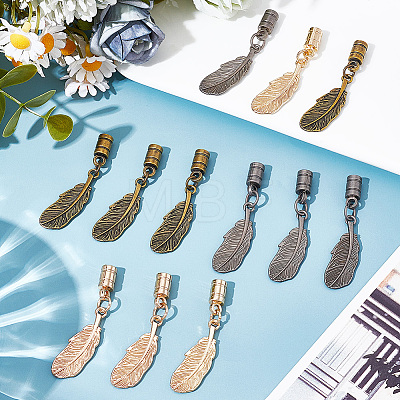 12Pcs 3 Colors Alloy Cord Ends FIND-GF0009-09-1