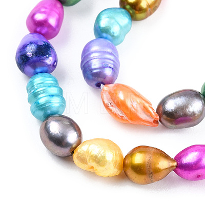 Dyed Natural Cultured Freshwater Pearl Beads X-PEAR-R007-5-6mm-1