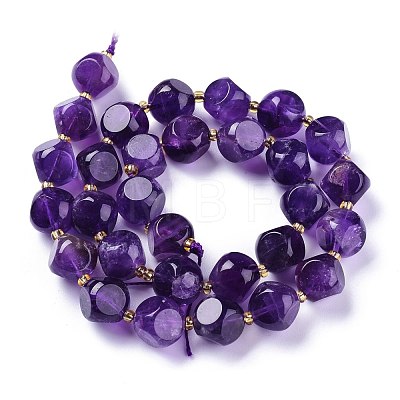 Natural Amethyst Beads Strands G-A030-B10-12mm-1